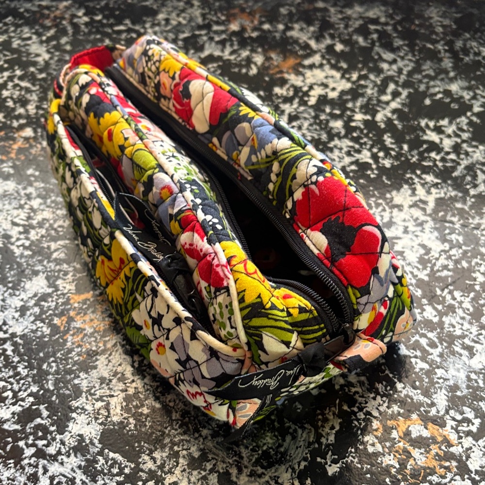 Vera Bradley Vibrant Floral Cosmetic Bag